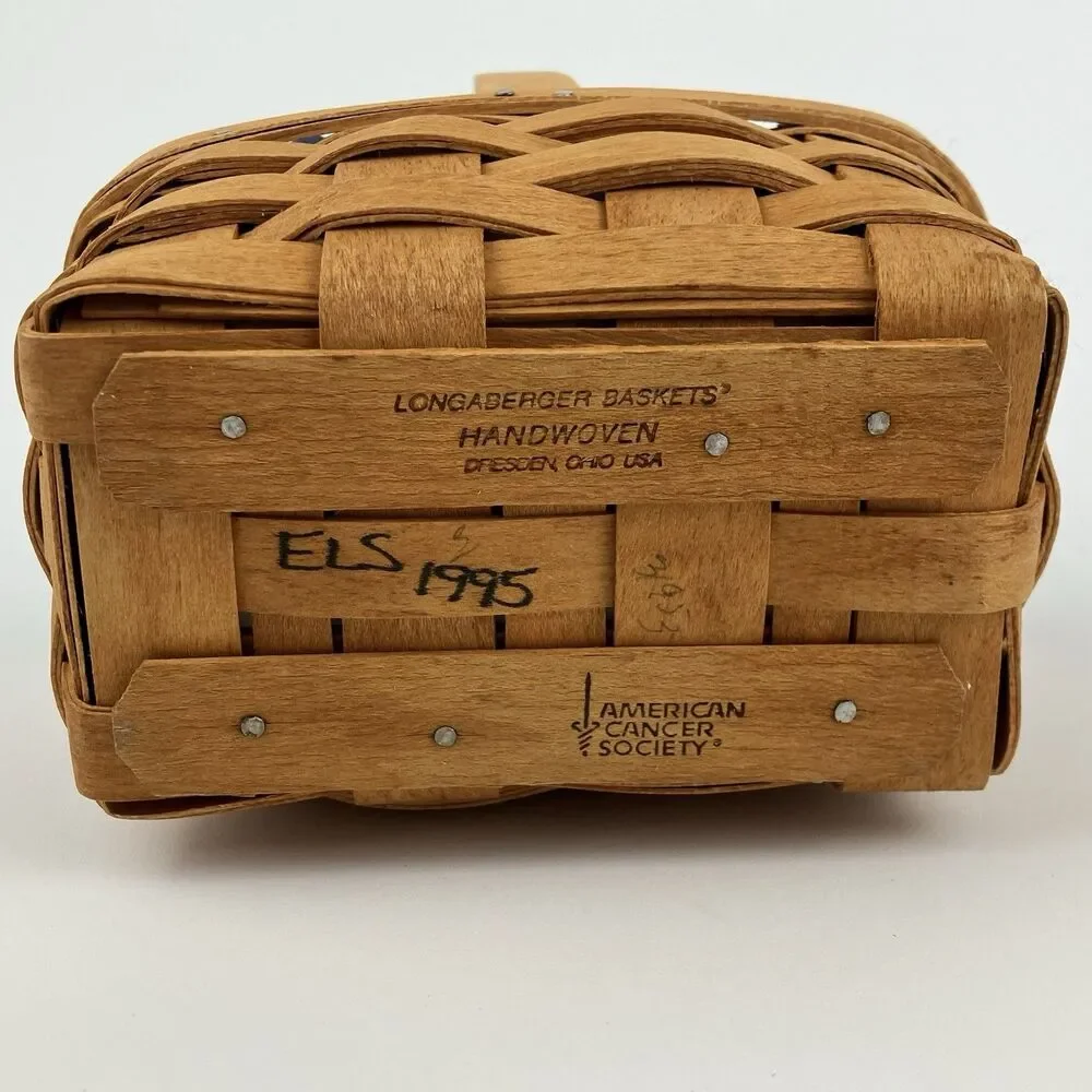 Longaberger Horizon Of Hope Basket Set 1995 | /w Liner Home Decor VTG (17124)